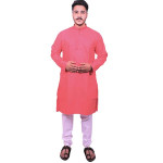 Uvee Men's Cotton Regular Fit Kurta Set