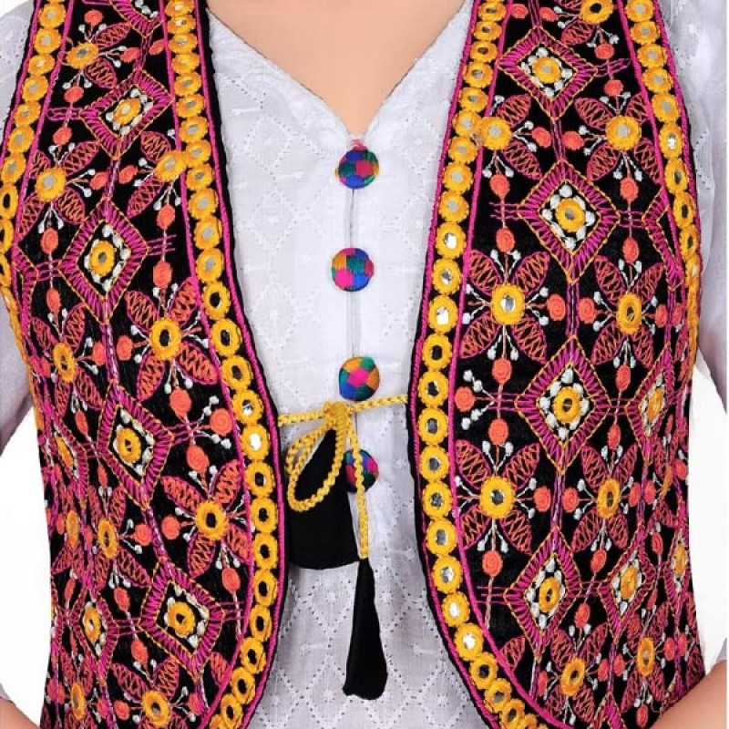 Indian Handmade Women's Wear Beautiful Purple Cotton Rajasthani Bandhej  Print Kurti Skirt for Women Two Piece Set Gota Patti Work Dress :  u/Jaipurhightech